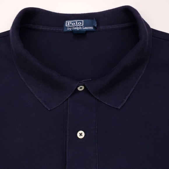 Polo Ralph Lauren 4XB Polo Shirt Navy Blue Big Men - Picture 8 of 8